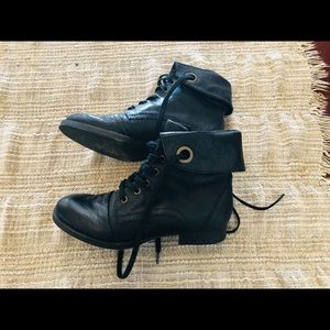 Ankle length black boots